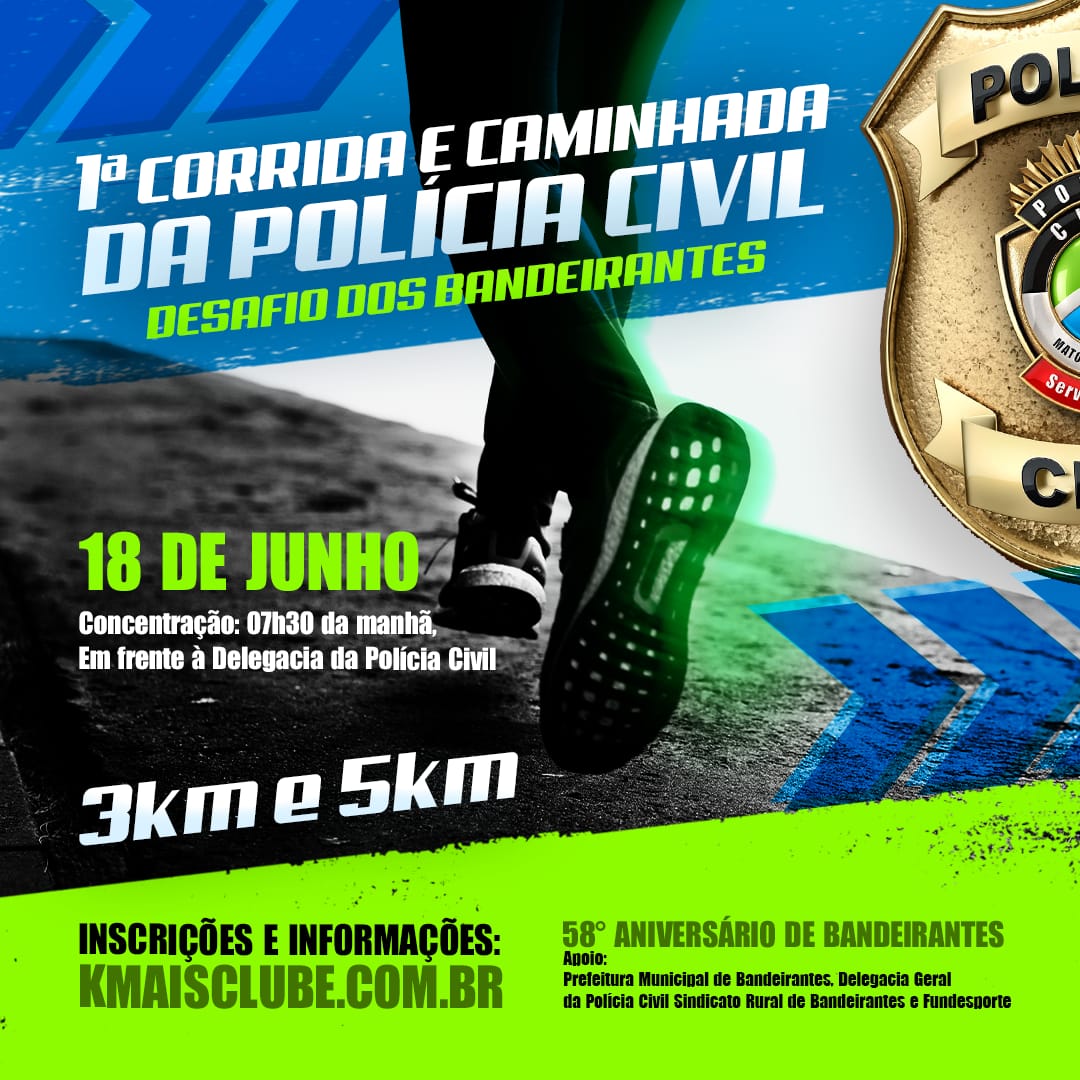 Guaicurus News - 1ª Corrida e Caminhada da Polícia Civil  acontece no domingo (18)