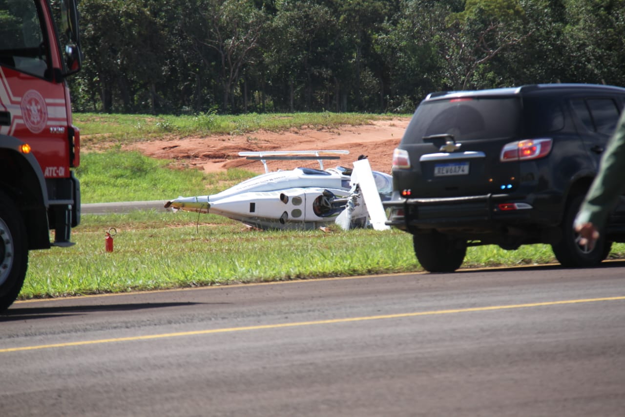 Guaicurus News - Helicóptero cai próximo a aeroporto e deixa feridos em Campo Grande 