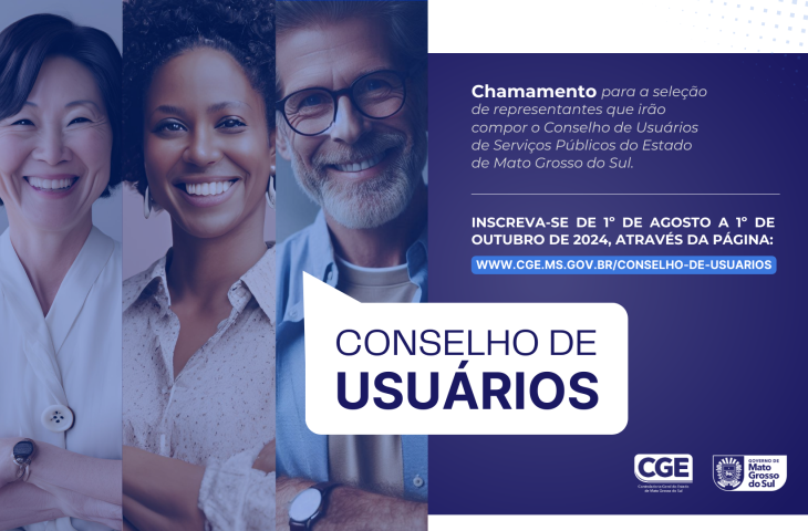 Guaicurus News - CGE-MS abre inscrições para o Conselho de Usuários dos Serviços Públicos